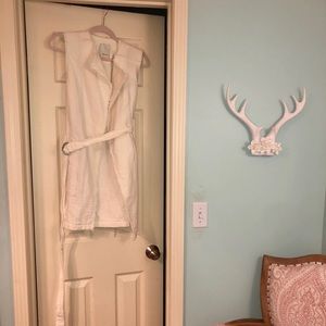 Anthropologie white vest